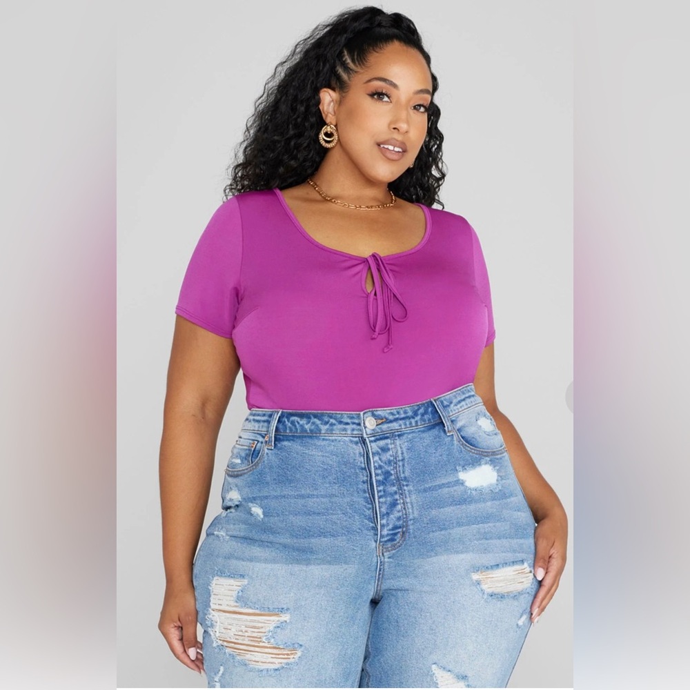 Bodysuit Fuscia by Fashion to Figure, Size 1X, NWT